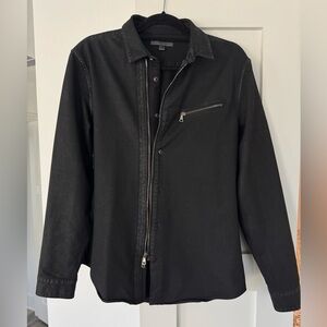 John Varvatos Black Shirt Jacket